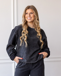 Black Corded Crew