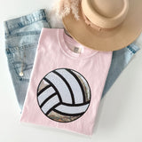 Sequin Volleyball Comfort Color Tee