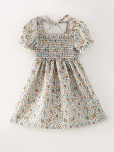 Neutral Floral Dress