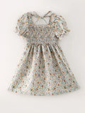 Neutral Floral Dress