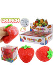 Strawberry Crunchy Bead Soft Slime Filled TPR Squishy