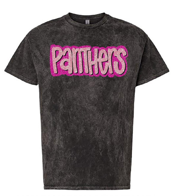 Pink glitter mascot tee