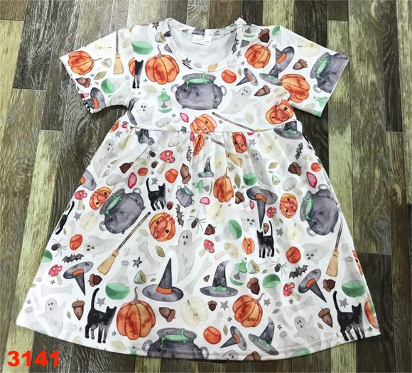 Watercolor Halloween dress