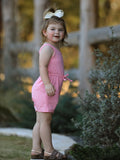 Pink Ribbed Romper