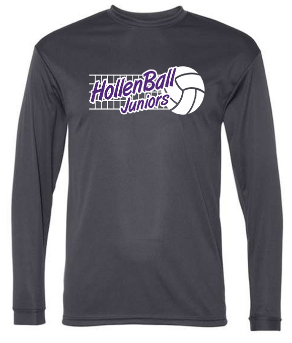 HollenBall Juniors logo |C2 Sportwear moisture wicking long sleeve