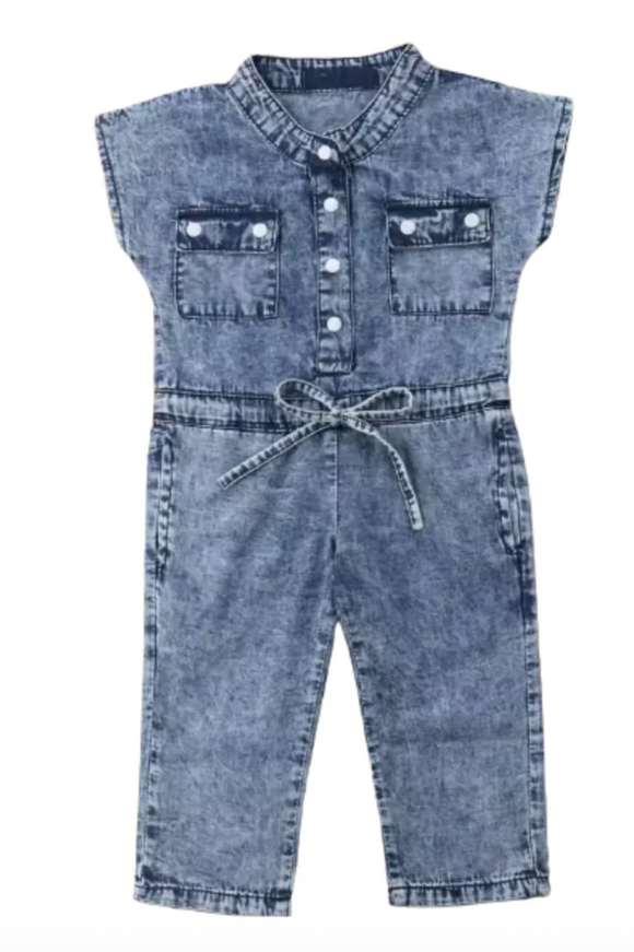 Denim romper
