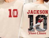 Custom Baseball Picture in Number- Tultex