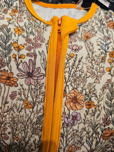 Orange Floral Bamboo