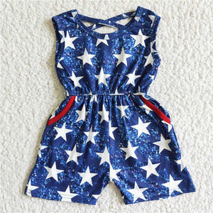 Blue Star Romper