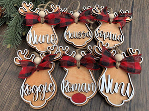 Reindeer Name ornament