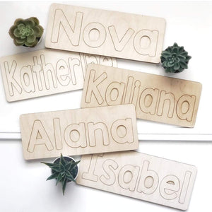 Wood name puzzle