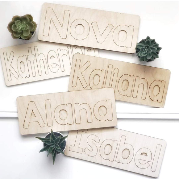 Wood name puzzle