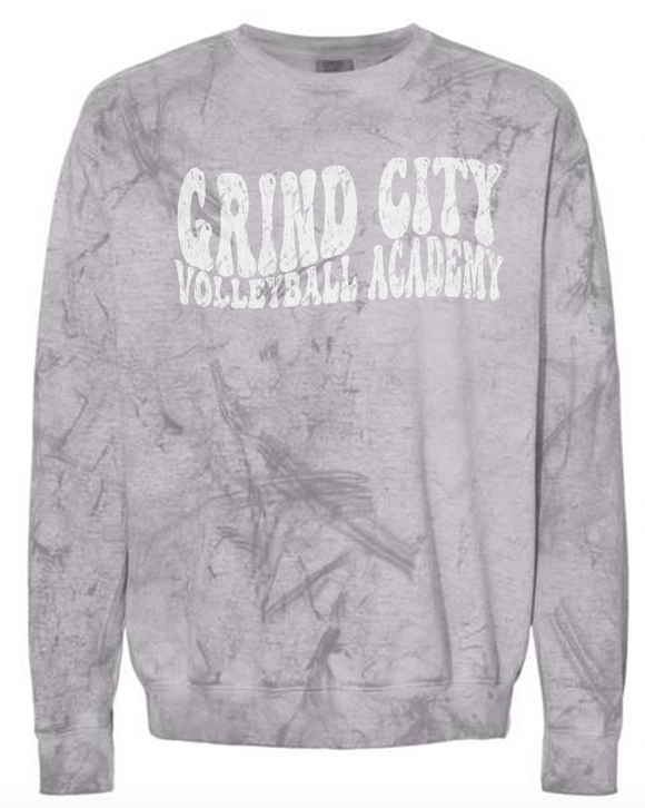 Retro Grind City |Comfort Colors| Colorblast Crewneck Sweatshirt