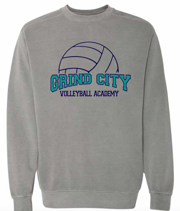 Grind City Volleyball |Grey| Comfort Color Sweatshirt
