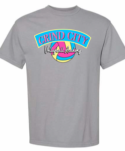 Neon Grind City Volleyball |Comfort Colors| Heavyweight T-Shirt