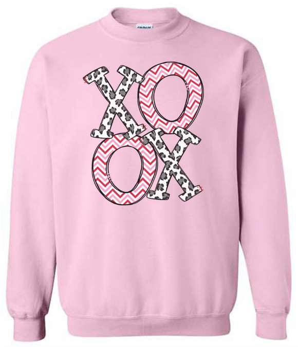 XOXO Leopard Valentine sweatshirt