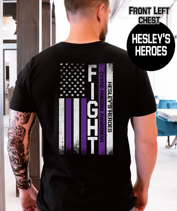 Hesley's Heroes grunge Flag design
