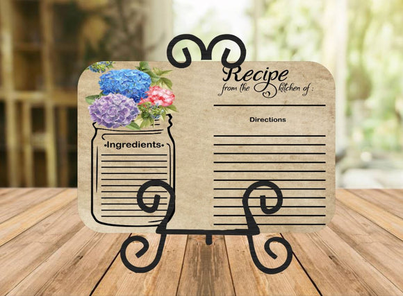 Flower Recipe Cutting Board