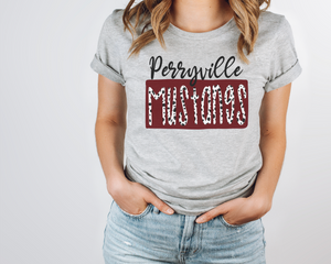 "ASHLEY"  Spirit tee- Perryville Mustangs