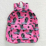 Pink boots backpack